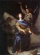 CAVALLINO, Bernardo The Ecstasy of St Cecilia df oil painting reproduction